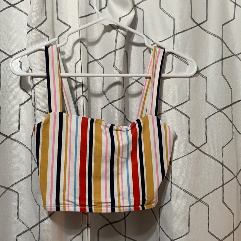 Forever 21 striped crop top:)